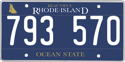 RI license plate 793570