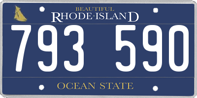 RI license plate 793590