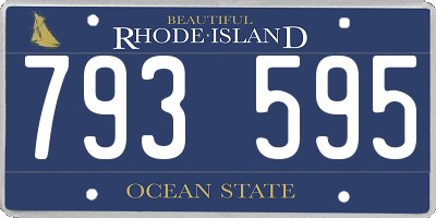 RI license plate 793595