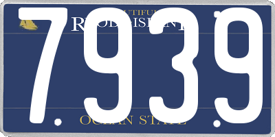 RI license plate 7939