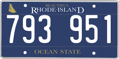 RI license plate 793951