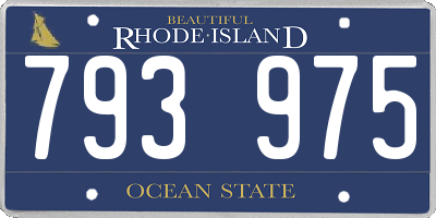 RI license plate 793975