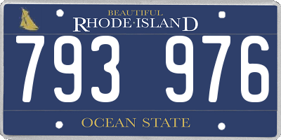 RI license plate 793976
