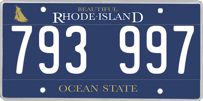 RI license plate 793997