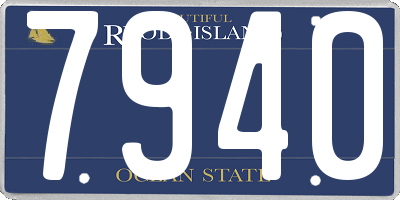 RI license plate 7940