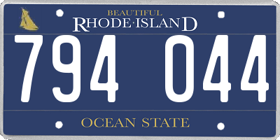 RI license plate 794044