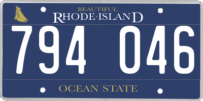 RI license plate 794046