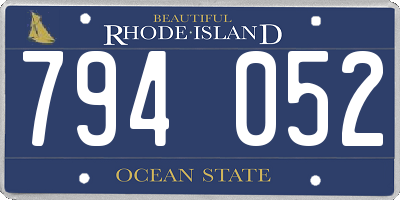 RI license plate 794052