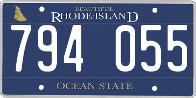 RI license plate 794055