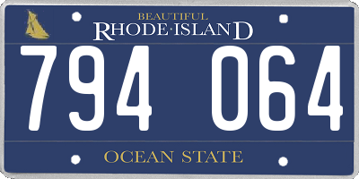 RI license plate 794064