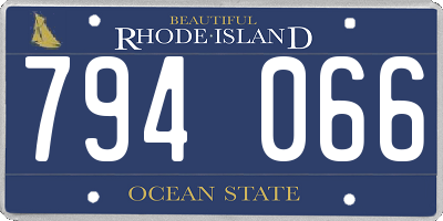 RI license plate 794066