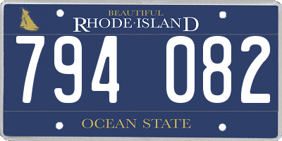 RI license plate 794082
