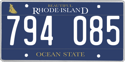 RI license plate 794085