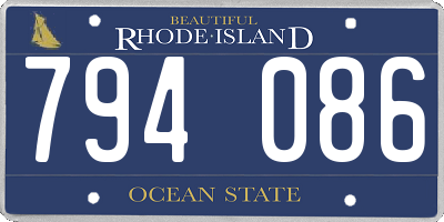 RI license plate 794086