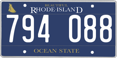 RI license plate 794088