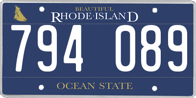 RI license plate 794089