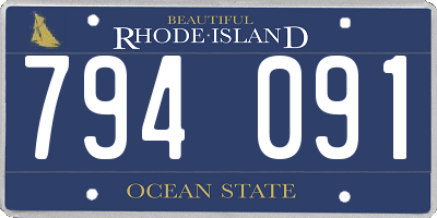 RI license plate 794091