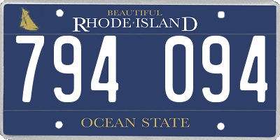 RI license plate 794094