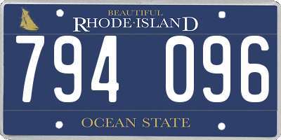 RI license plate 794096