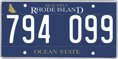 RI license plate 794099