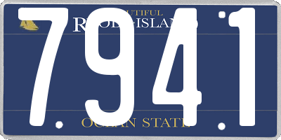 RI license plate 7941