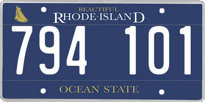 RI license plate 794101