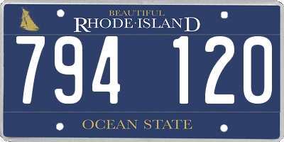 RI license plate 794120