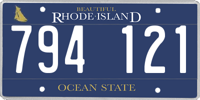 RI license plate 794121