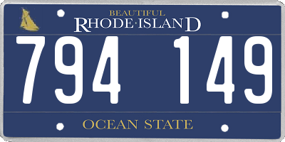 RI license plate 794149