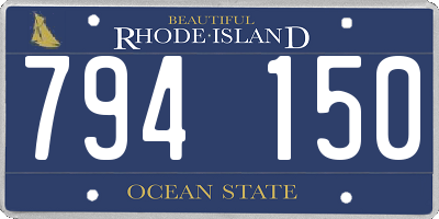 RI license plate 794150