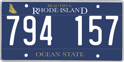 RI license plate 794157