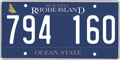 RI license plate 794160