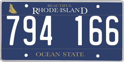 RI license plate 794166