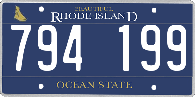RI license plate 794199