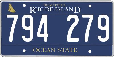 RI license plate 794279