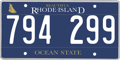 RI license plate 794299