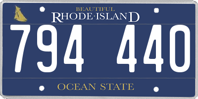 RI license plate 794440