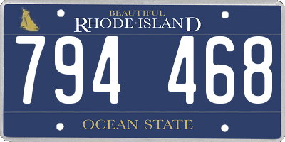 RI license plate 794468