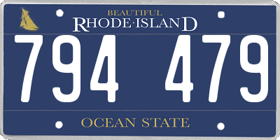 RI license plate 794479
