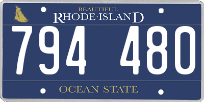 RI license plate 794480