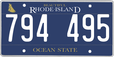 RI license plate 794495