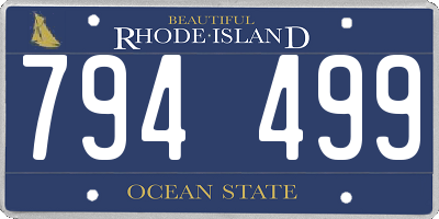 RI license plate 794499