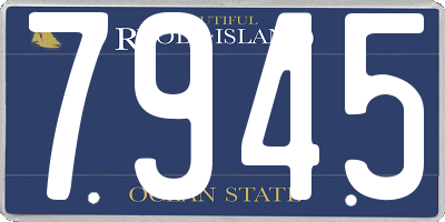 RI license plate 7945