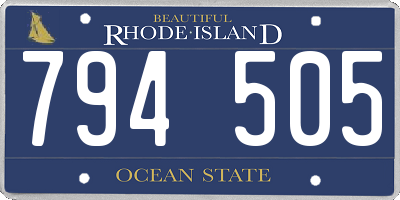 RI license plate 794505