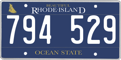 RI license plate 794529