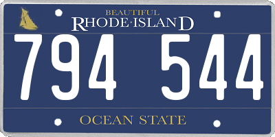 RI license plate 794544