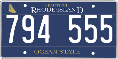 RI license plate 794555