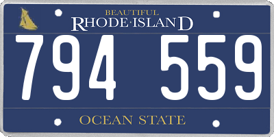 RI license plate 794559
