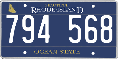 RI license plate 794568