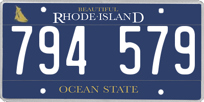 RI license plate 794579